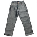 MECCA USA Vintage Baggy 90’s Y2K Shiny Metallic Silver Denim Jeans