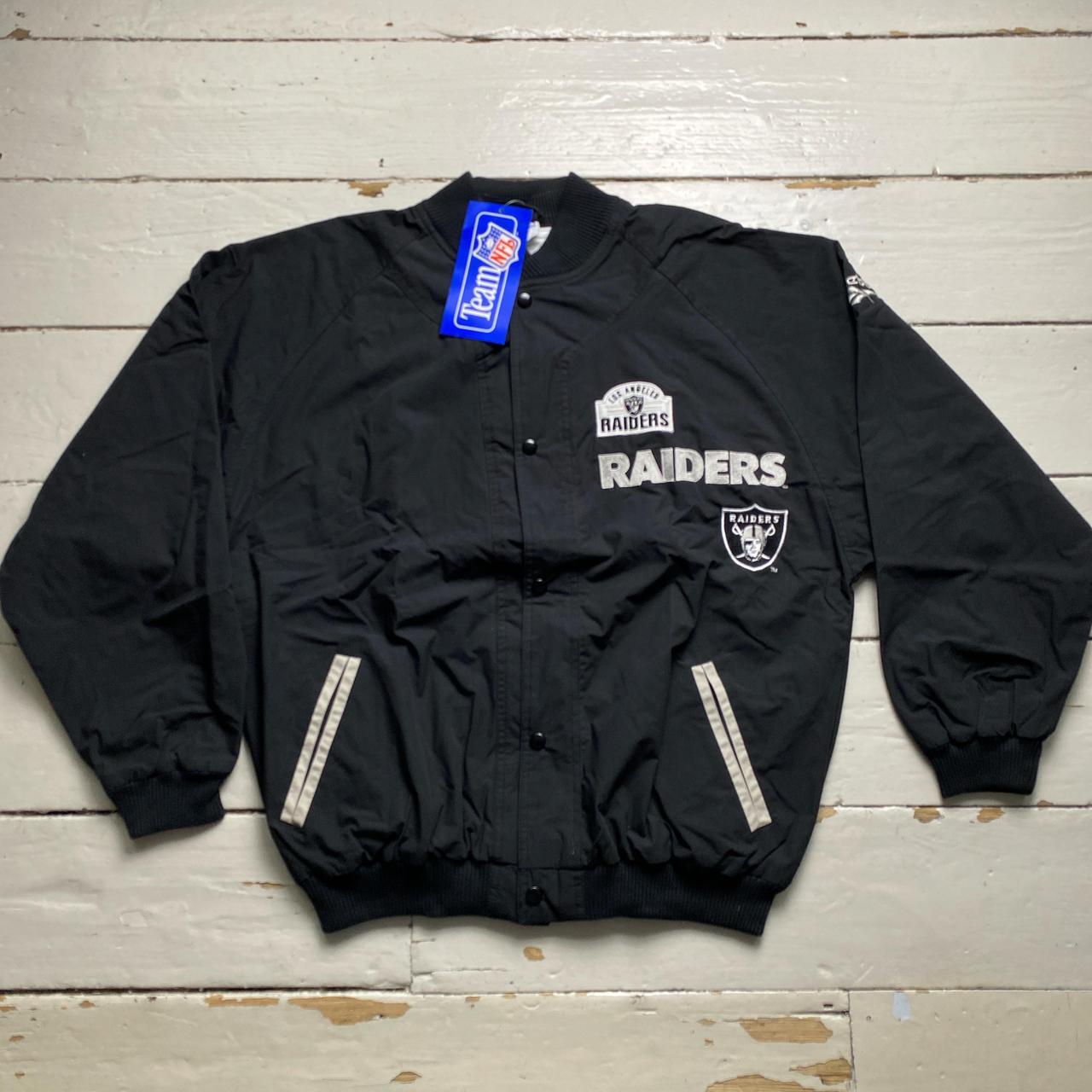 Los Angeles Raiders Reebok Vintage 90’s Black and White Bomber Jackets