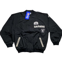 Los Angeles Raiders Reebok Vintage 90’s Black and White Bomber Jackets (M/L/XL)