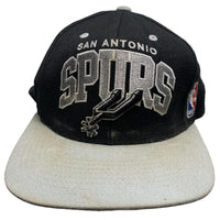 San Antonio Spurs NBA Black and Grey Snapback Cap