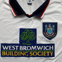 West Brom Vintage Style Merchandise Jersey White and Navy (L)