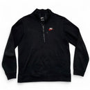 Nike Black and White Red Swoosh Quarter Zip Jumper (S)