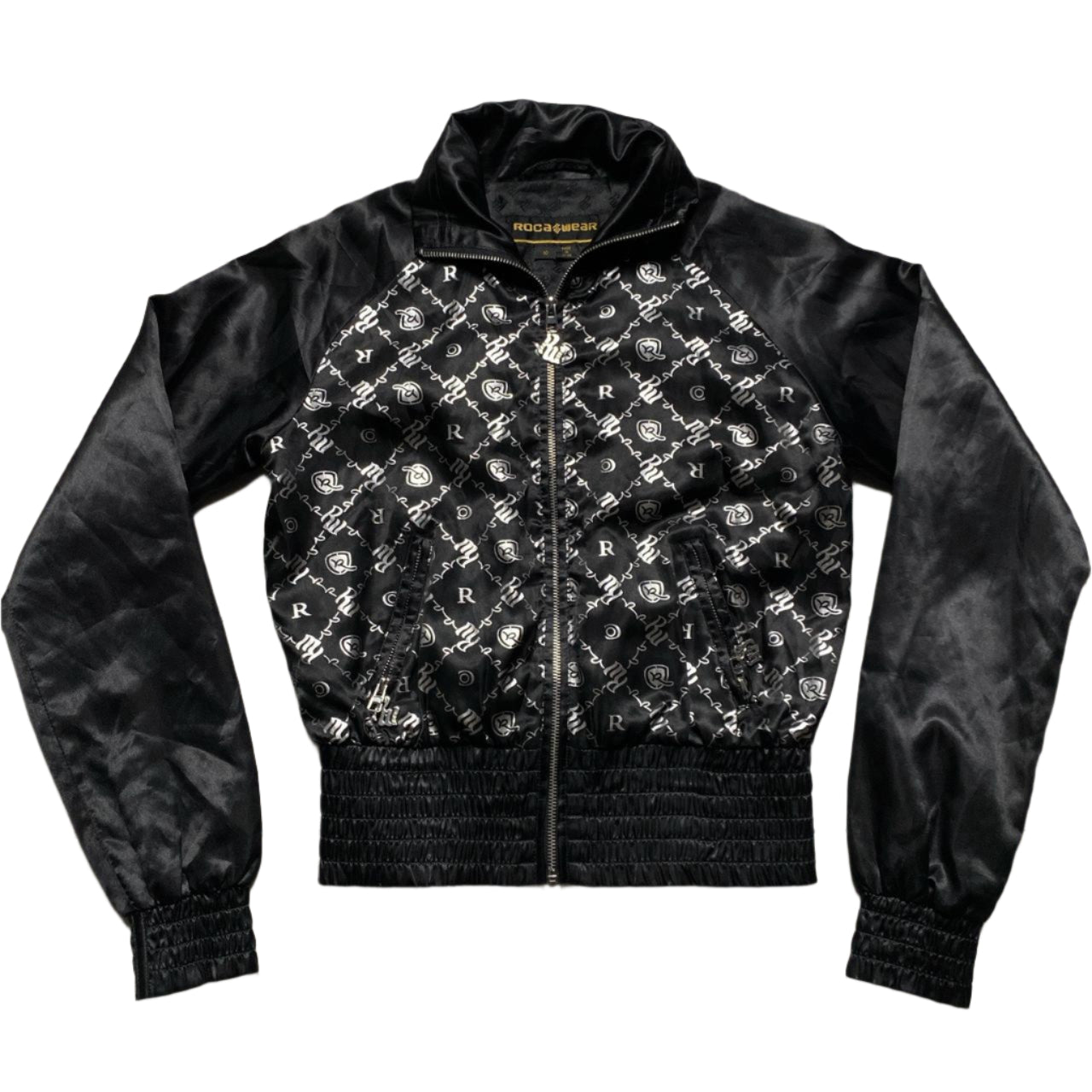 Rocawear Black and Silver Bomber Jacket (10)