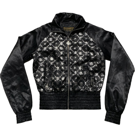 Rocawear Black and Silver Bomber Jacket (10)