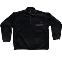 Patagonia Black Fleece Quarter Button Up Jumper (XL)