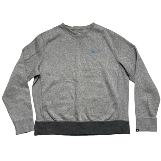 Nike Athletic Department Vintage y2k Grey and Blue Swoosh Jumper and Joggers Set Tracksuit (L)