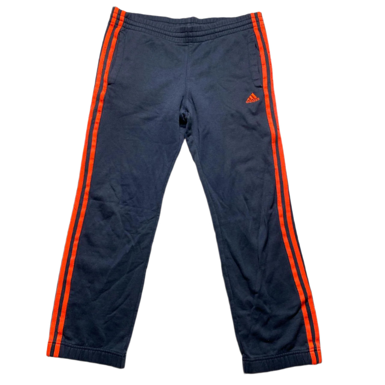 Adidas Navy and Orange Jogger Bottoms (M)