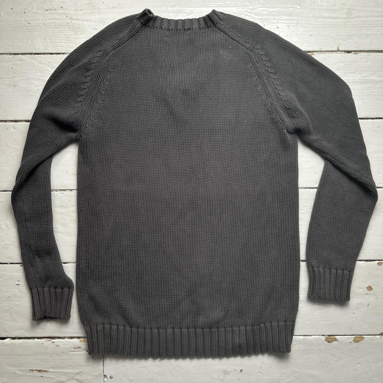 Yves Saint Laurent YSL Grey Cable Knit Jumper