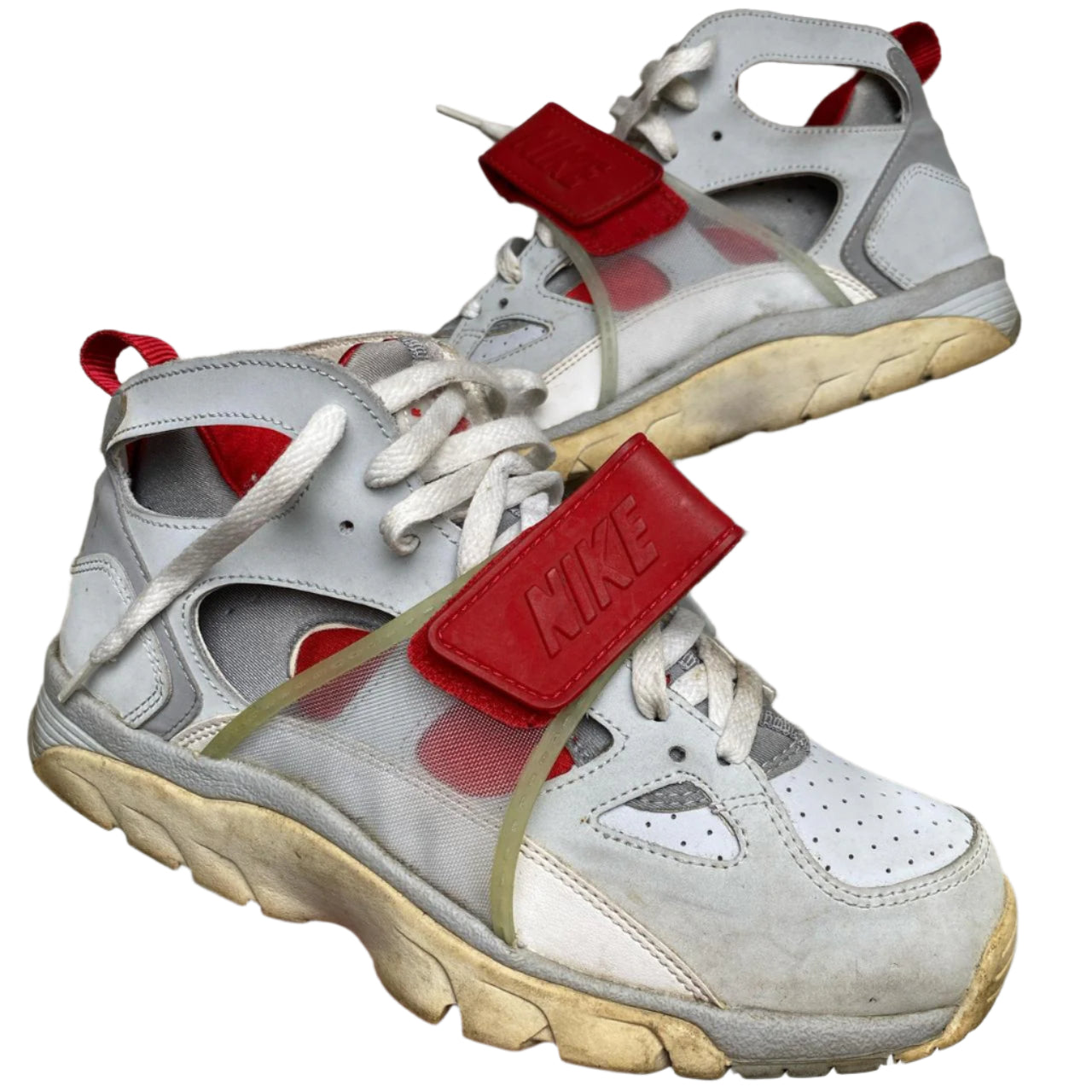Nike Air Huarache High White and Red 2015 (UK 7)