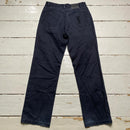 YSL Yves Saint Laurent Black on Black Embroidery Jean Trousers (30W)