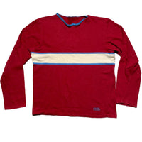 BTKA Born To Kick Arsenal Red Cream and Blue Jumper (M)