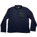 Armani Exchange Navy and Black Polo Shirt (XL)