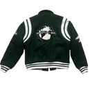 Maniere De Voir World Is Yours Green and White Bomber Jacket (S)