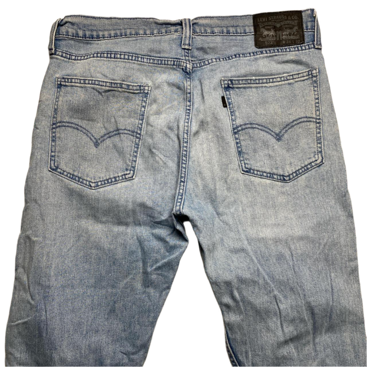 Levis 522 Light Blue Slim Jeans (34W)