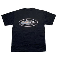 Places and Faces Corteiz Black ad Chrome T Shirt (M)