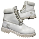 Timberland White Leather Boots (UK 8M)