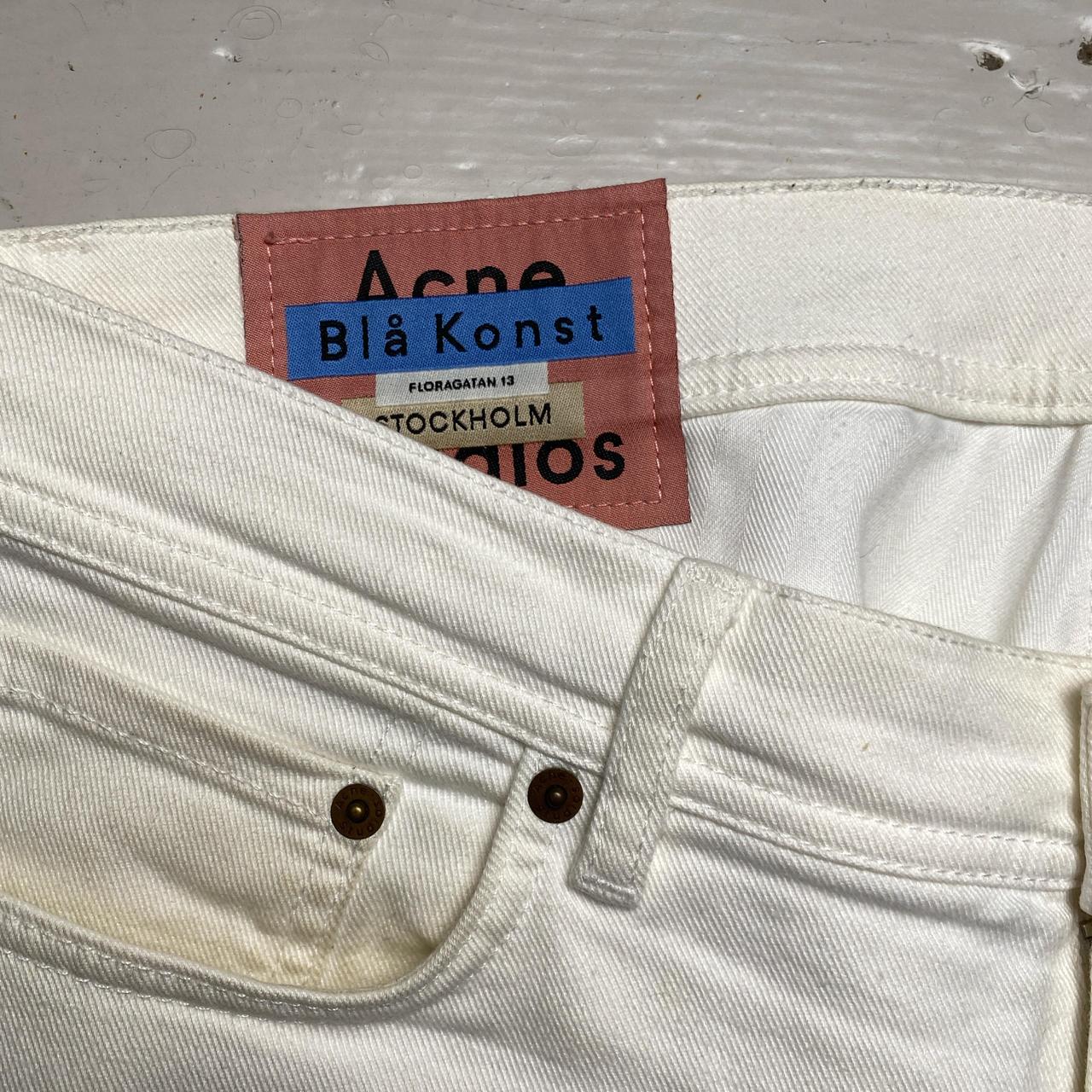 Acne Studios Bla Konst White Jeans