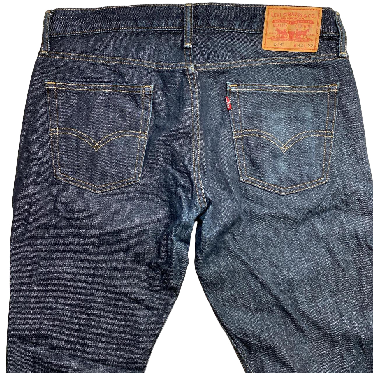 Levis 514 Dark Navy Baggy Jeans (34W)