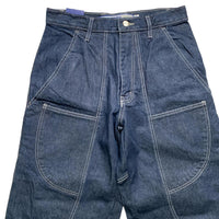 Criminal Damage Skull Embroidery Baggy Cargo Carpenter Jeans (30W)