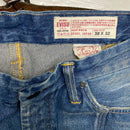 Evisu Vintage Blue and White Daicock Jeans (38W)