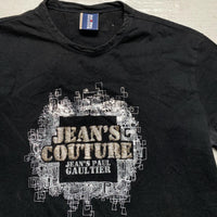 Jean Paul Gaultier Black and Silver T Shirt (M)