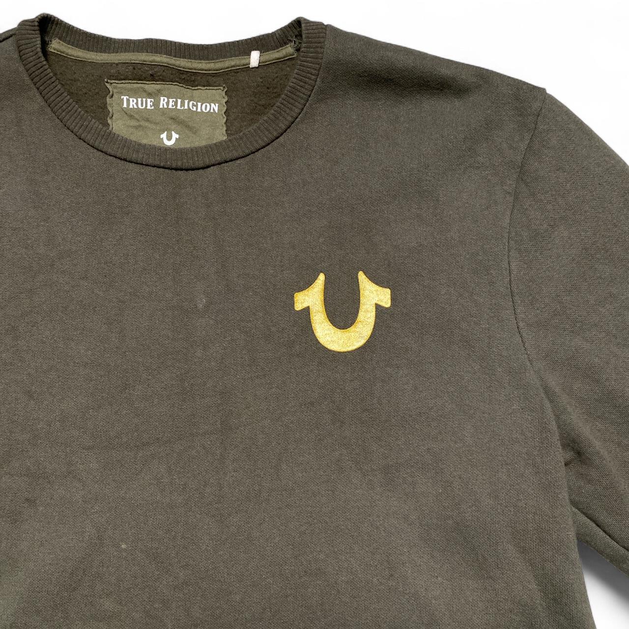 True Religion Khaki Green Jumper and Joggers Tracksuit