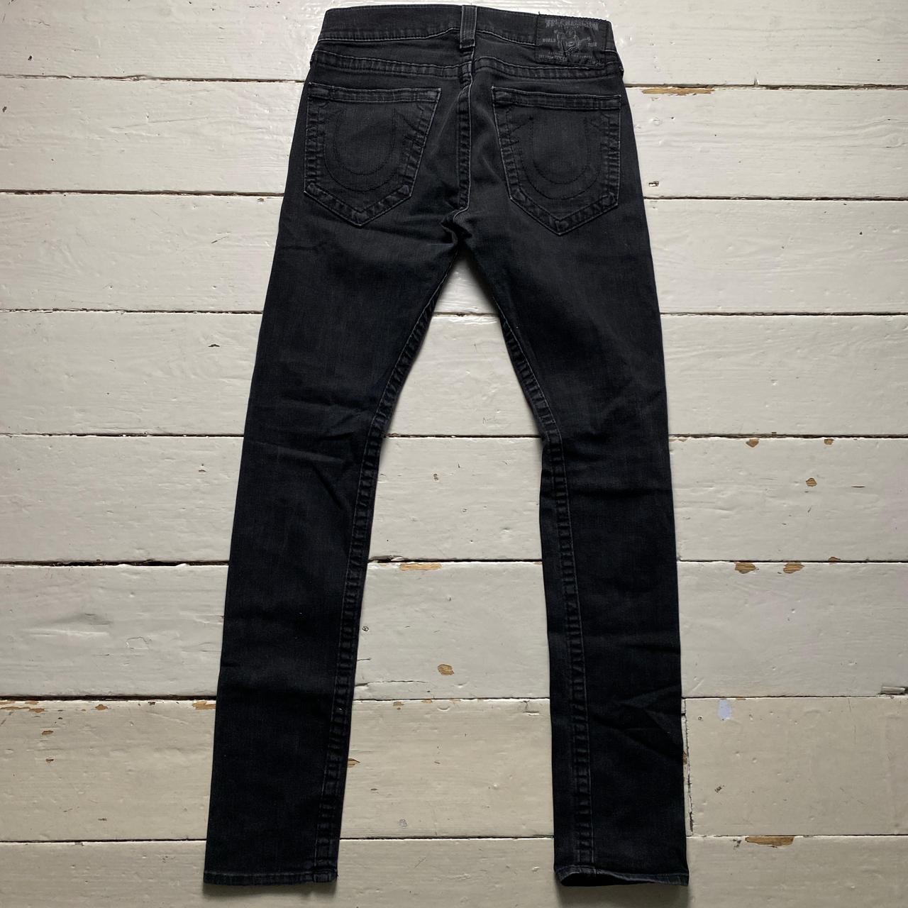 True Religion Black Rocco Slim Jeans