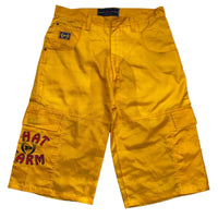 Phat Farm Yellow Red and Blue Vintage 90’s Nylon Jorts Shorts (34W)