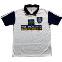 West Brom Vintage Style Merchandise Jersey White and Navy (L)