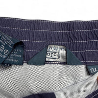 Ralph Lauren Polo Navy and Green Striped Swim Trunks Shorts (2XL)
