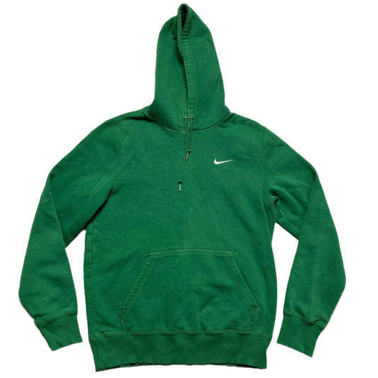 Nike Green and White Swoosh Hoodie (S)