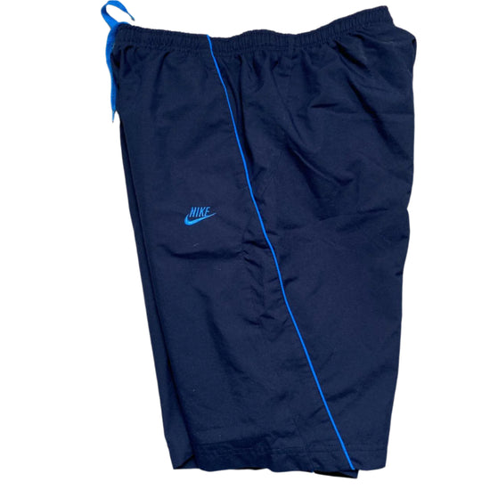 Nike Navy and Blue Shell Trackpant Nylon Shorts (S)