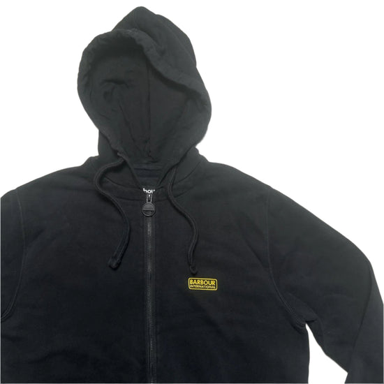 Barbour Black and Yellow Hoodie (S)