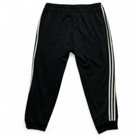 Adidas Black and White Stripe Full Tracksuit Hoodie and Joggers (3XL)