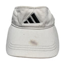 Adidas White and Black Visor Cap