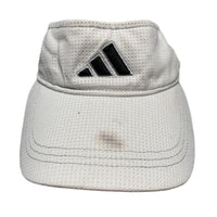 Adidas White and Black Visor Cap