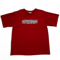 Adidas Vintage y2k Red and White T Shirt (M)