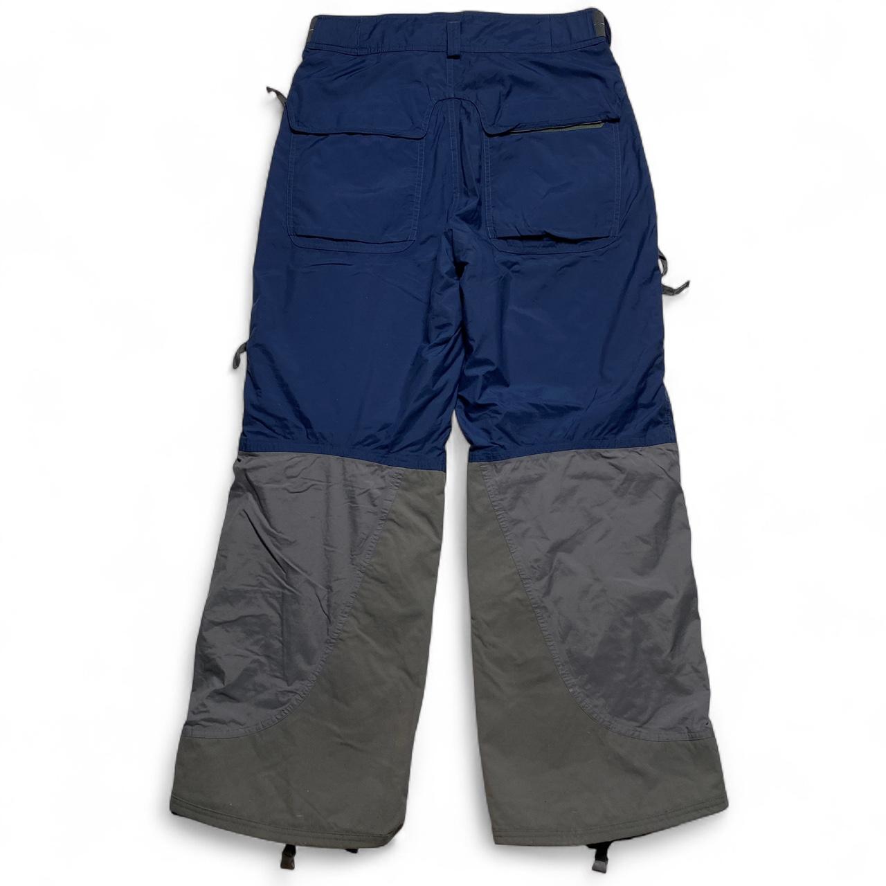 Nike ACG Vintage y2k Navy and Grey Snopant Cargo Ski Trousers