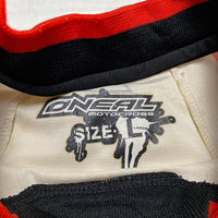 O'Neal MX Motocross Jersey Cream Black and Red (M)