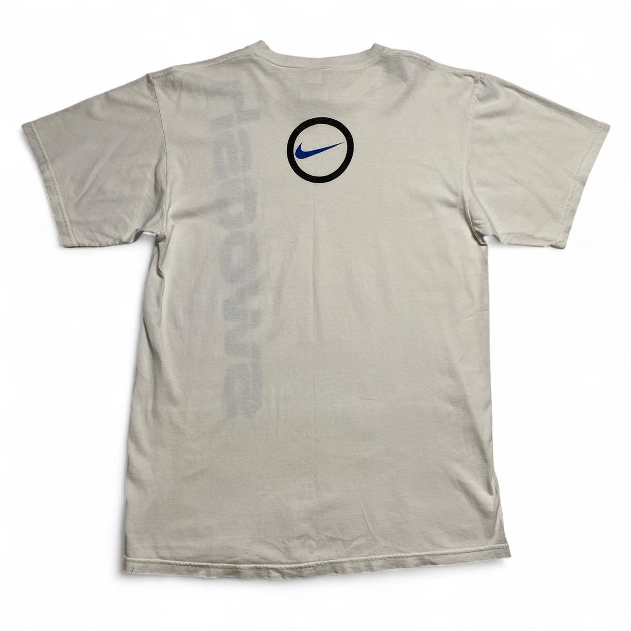 Nike Swoosh White and Blue Vintage 90’s T Shirt (M)