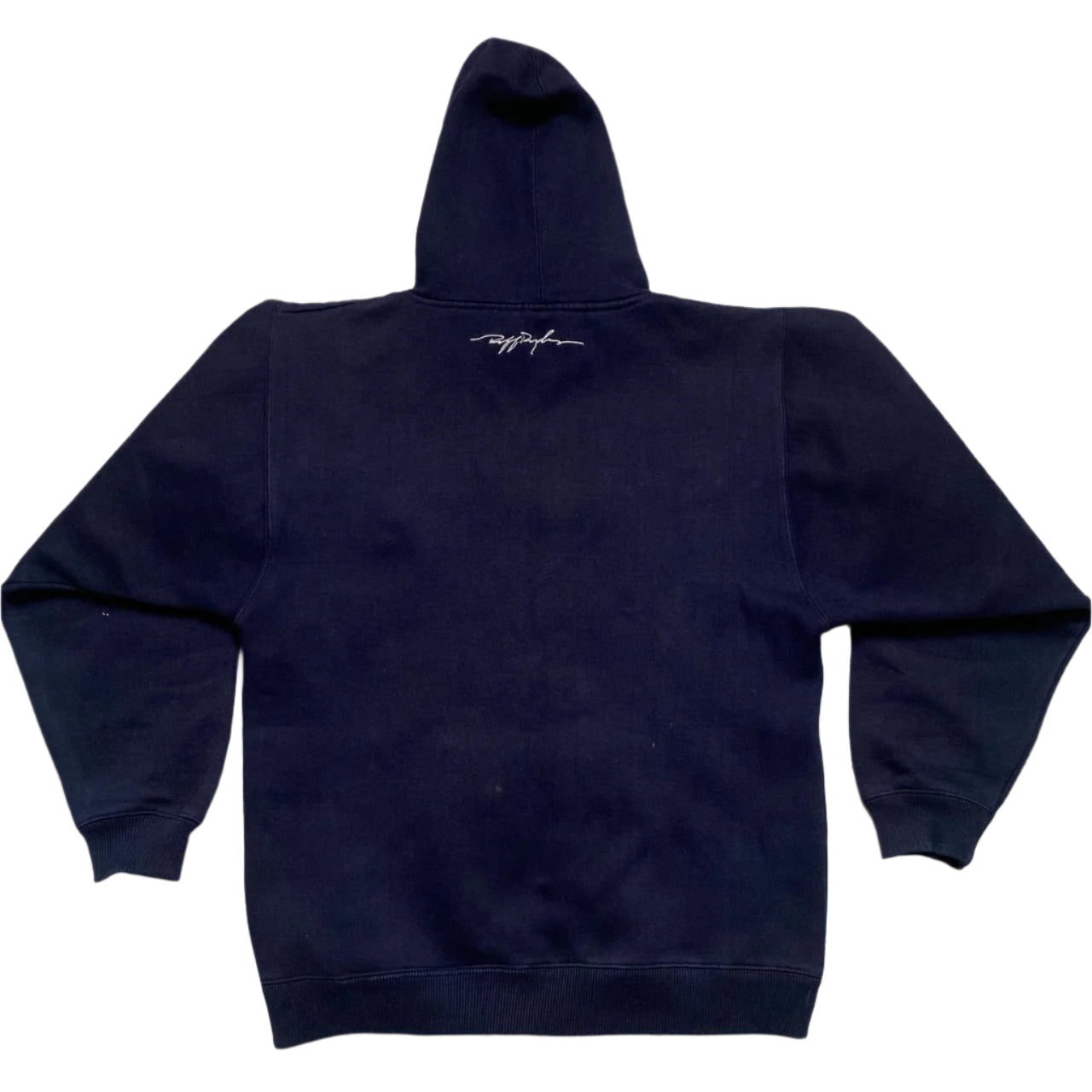 Ruff Ryders Ryde or Die DMX Navy and White Hoodie (M)