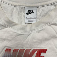 Nike White Blue and Red Swoosh T Shirt (2XL)