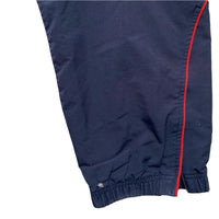 Adidas Navy Red and White Y2K Shell Nylon Trackpant Bottoms (XL)