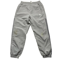 Adidas Silver and Grey Vintage Trackpant Shell Baggy Bottoms (L)