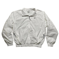 Nike Lab White and Black Swoosh Windbreaker Shell Tracksuit Jacket (XS)