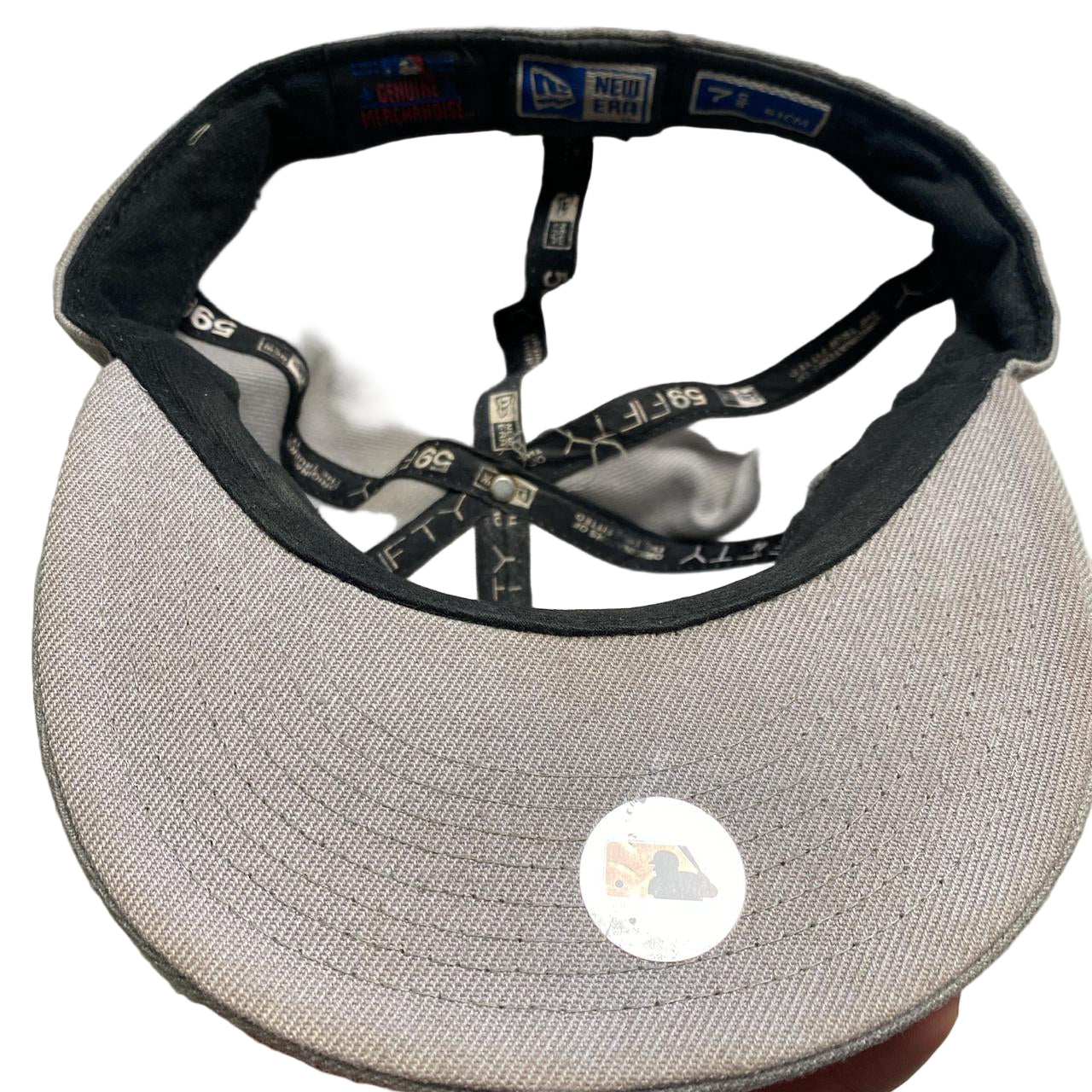 New York Yankees Fitted Cap Grey Black and Yellow