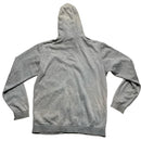 Nike Grey and White Swoosh Zip Up Hoodie (M)