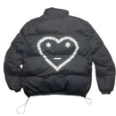 Carsicko Black and White Puffer Heart Coat (S)