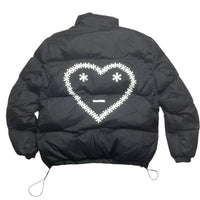Carsicko Black and White Puffer Heart Coat (S)