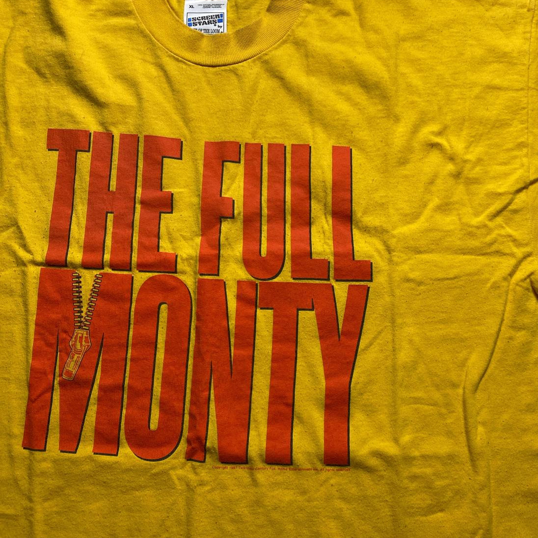 The Full Monty Vintage 1997 Yellow and Red T Shirt (XL)